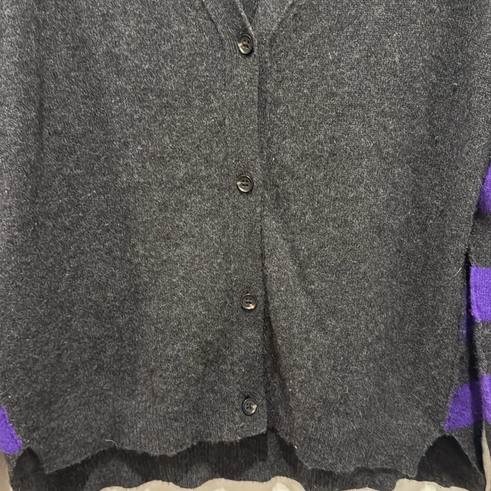 AQUA 100% cashmere cardigan size L - Picture 3 of 4
